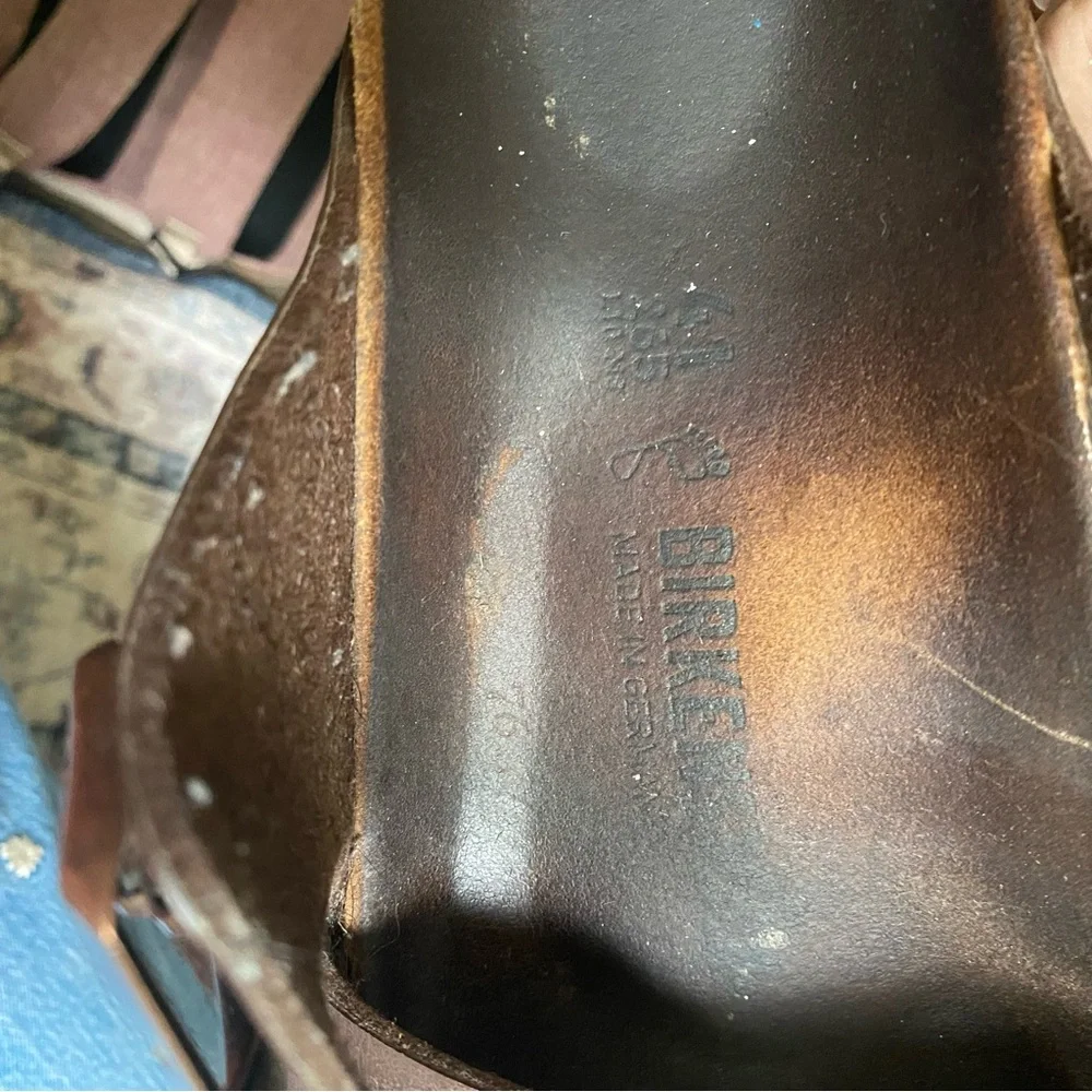 Women’s brown leather Birkenstock Sandals in New condition